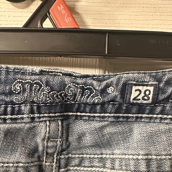 Miss Me Boot Cut Relaxed Jeans SIZE 28 Low Rise Inseam 34 Blue Women Teen - Picture 2 of 11